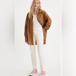 26x 30 Levi’s Premium 501 Original Fit Jeans - Yachet Time - White/Cream 26x30